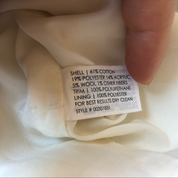 CLUB MONACO Glitter White Leather Mini Skirt, sz 0 - Picture 8 of 8